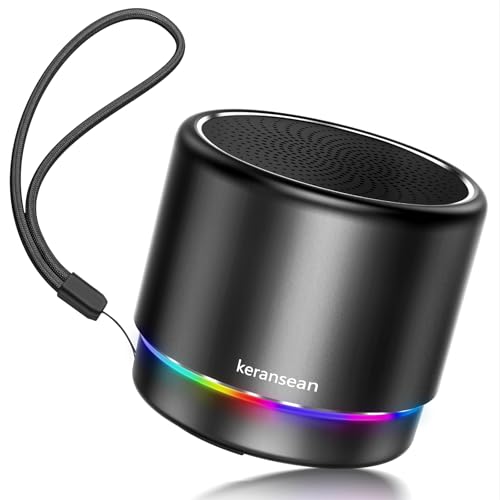 Portable Bluetooth Speaker with RGB Lights and 12H Battery