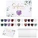 24 Set Gastgeschenke Hochzeit, Gastgeschenk Taufe, Herz Steine Schön Dass Du Da Bist Karte, Organzabeutel. Dankeschön Geschenke, Kleine Gastgeschenke für Erwachsene Taufe Gastgeschenk Hochzeit Gäste