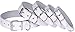 BRONZEDOG Leather Dog Collar with Metal Buckle Durable Basic Pet Collars for Small Medium Large Dogs (14-17 Inch (Pack of 1), White & Silver Buckle)