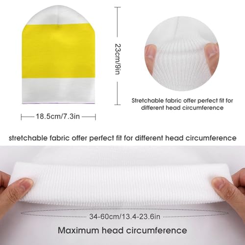 Non-Binary Pride Flag Kids Beanie Hat for for Girls Boys Children Cap Winter Knitted Chemo Cancer Headwear Accessories Gifts Decoration Black2