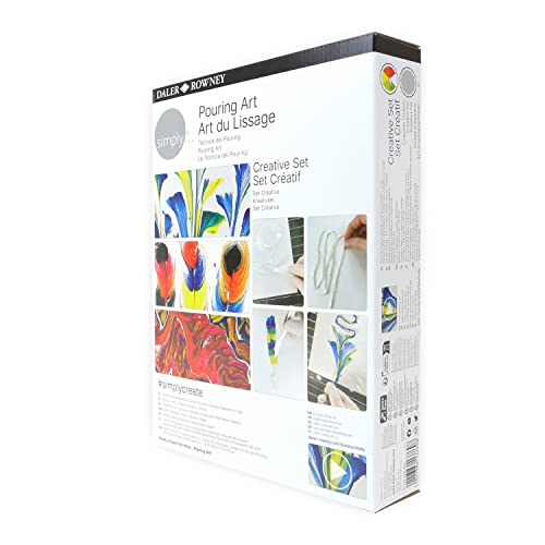 Daler-Rowney Simply Pouring Painting Creative Set, DIY, Fun Activity, Make Your Own Art - Image 2