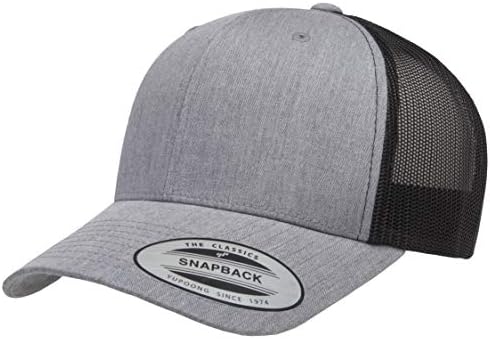 Yupoong Classic Mesh 6 Panel Retro Trucker Cap | Mid Profile Snapback