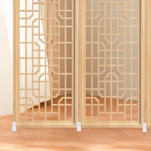 Pies de madera con base retráctil para paneles divisores de salas 6