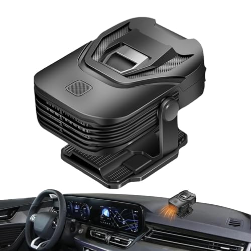 Yianyal Calentador de coche portátil,Calentador de coche - Las mejores ofertas para Defogger Descongelador de vidrio Ventilador de coche Calentador de aire de 12V | Ventilador del calentador del