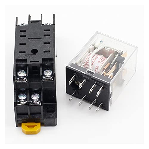 Relé de potencia 220V MY2NJ con zócalo de fijación para automatismo 4
