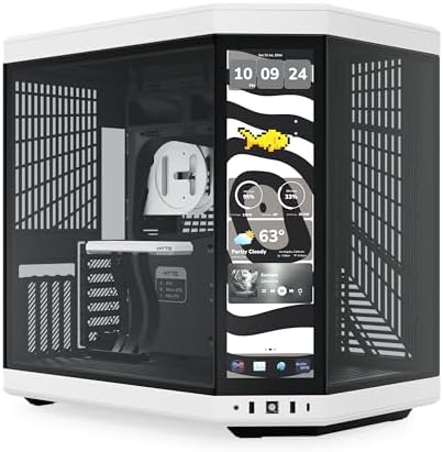 Gabinete Gamer Hyte Y70 Touch Infinite Panda, Mid Tower ATX, Tela...