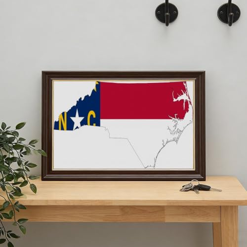 Décoration murale Caroline du Nord drapeau impression sur toile 20x30 - 7
