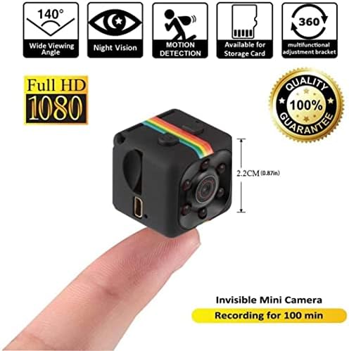 Mini Spy Cameras Hidden,Senua 1080P SQ11 HD Small Portable Wireless Home Security Surveillance Camera,Covert Tiny Nanny Cam with Night Vision and Motion Detection,Compact Indoor/Outdoor Video Recorder