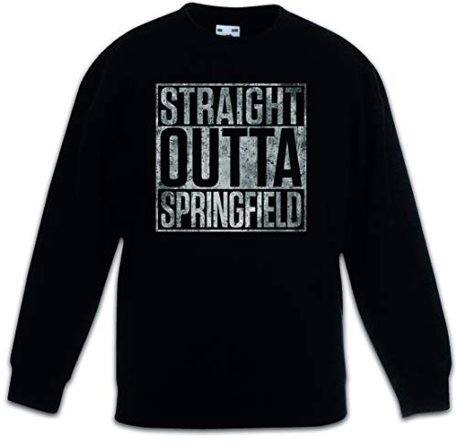 Pullover Straight Outta SF enfants sweat-shirt noir look urbain garçon et fille