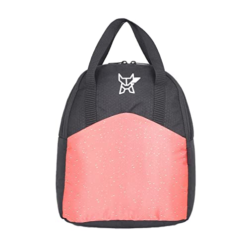 Image of Arctic Fox Black Hexa Lunch Bag (Orange)