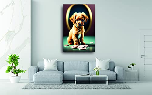 Tableaux d'Art Décoratifs Little Puppy | Toile Haute Qualité Salon Moderne 60x90
