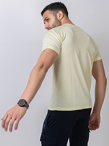 Image of Men's DRI FIT Sports Tshirt /SWEATPROOF /Anti Microbial /Extra Stretch /for Pickleball, Gym, Training, Badminton, Cricket, Tennis, Yoga, Golf (All Sports) All Colours & Sizes, Full & Half Sleeves