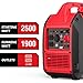 4400-Watt Dual Fuel Portable Inverter Generator, PowerSmart Gas Powered, CO-Sensor, Lightweight & Quiet for Home Use and Emergency Backup, Camping, EPA Compliant