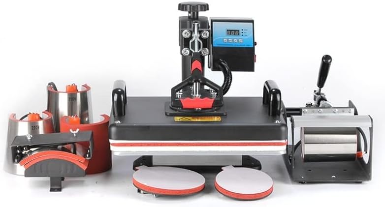 Earthtrack 5 in 1 Combo Heavy Duty Machine Sublimation Printing Machine Full Setup with Printer