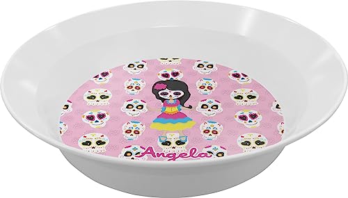 Personalized Kids Sugar Skulls Melamine Bowl - 12 oz