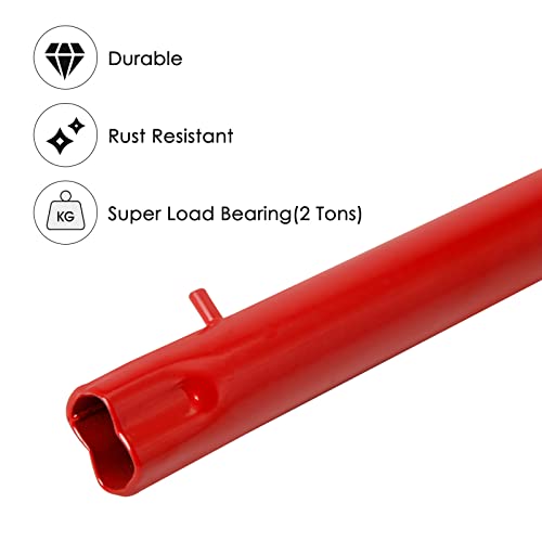 Image of XMJY 2 Ton Jack Handle Replacement-Horizontal Hydraulic Pole Jack Stands Automotive Car Jack Accessories(Red)