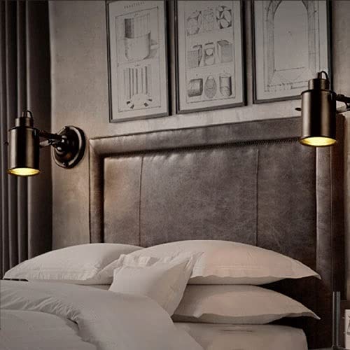 Aplique de pared industrial ajustable para leer cómodamente en el cabecero de tu cama 3