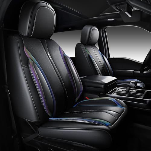 CAR PASS Nappa Leather Seat Covers Front Seats Only