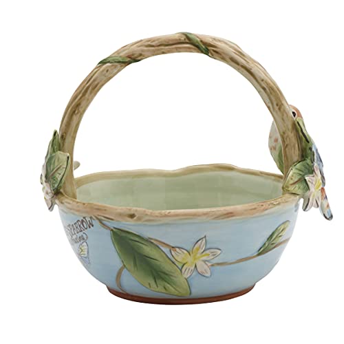 Fitz-and-Floyd-Toulouse-Basket-Bowl-55-Inch-Multicolor Fitz and Floyd Toulouse Basket Bowl 55 Inch Multicolor