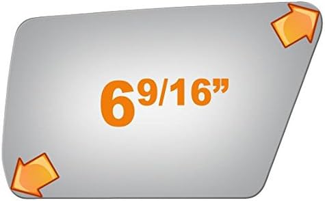 Burco 2510 Driver Side Replacement Mirror Glass for 1982-1985 TOYOTA CELICA, 1980-1987 TOYOTA COROLLA