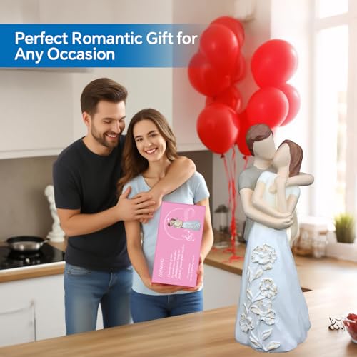 Estatua decorativa pareja amor 6 pulgadas para hogar miniatura 2