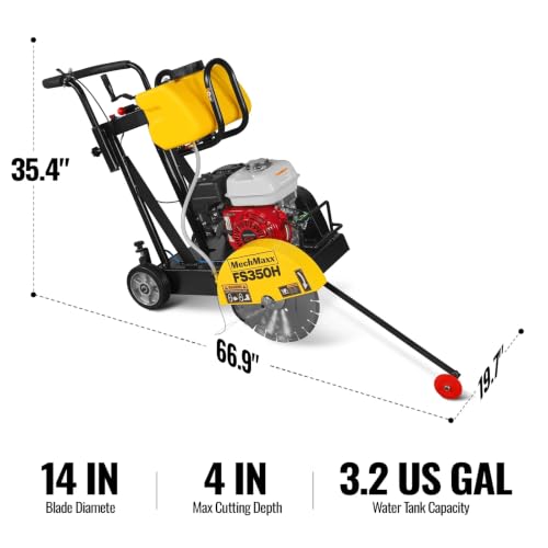MechMaxx Honda Walk-Behind Concrete Saw