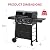 Feasto 4-Burner Gas BBQ Grill with Side Tables, 36,000 BTU Outdoor Propane Grill with Premium Enameled Coated Chamber Body & Porcelain-Enameled Grates for Deck Party & Patio BBQ, 559 Sq. In., Black