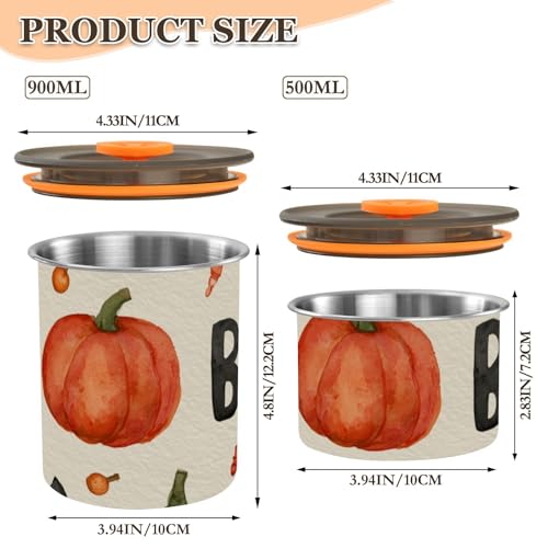 Contenedor hermético acero inoxidable 900ml para café miniatura 3