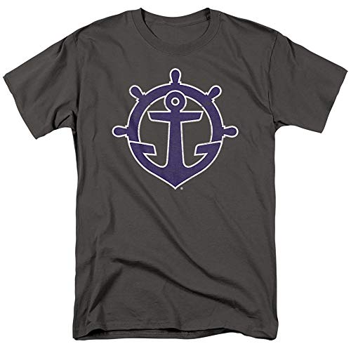 University of Portland Official Primary Logo Unisex Adult T-Shirt, Charcoal, Large