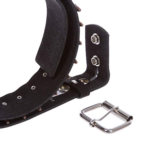 Canvas Faux Bullet Studded Belt - Snap On Interchangeable Buckle3