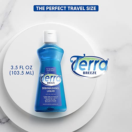 Image of 1-Shoppe All-in-Kit Terra Breeze Hotel Liquid Dish Soap Detergent, 3.5 oz (Case of 36)