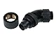 Alphacool HF 13/10 Anschraubtülle 45°; drehbar G1/4 - Deep Black