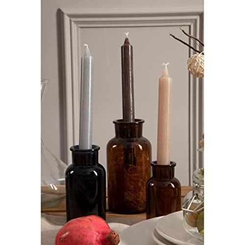 UNIQUE HOME LIVING Apothecary Jar Reagent Bottle, 500ml Amber Glass Storage Jar with Lid, Reusable Vintage Refillable Container for Herbs, Spices, Oils, Bath Salts, Lotion, Perfume - Cosy Home Interiors UNIQUE HOME LIVING Apothecary Jar Reagent Bottle, 500ml Amber Glass Storage Jar with Lid, Reusable Vintage Refillable Container for Herbs, Spices, Oils, Bath Salts, Lotion, Perfume - Image 4