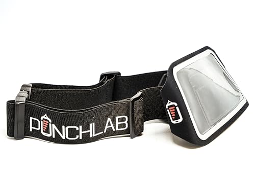 PunchLab Bag Tracking Strap Punch Tracker for Heavy Bag for Beginners & Pro Boxers, Fits Hanging & Standing Bags, Track Power, Count & Progress, Works with PunchLab App