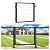 Muzata Aluminium Deck Gate 36 1/32''L X 32 13/32" H Black Only for PS02 36" Flat Top Cable Railing Posts Deck Gate Outdoor Safety Steady for Kids & Pets, DG01 BPA