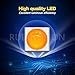 Ruiandsion 2pcs 1156 LED Bulb 6V 12V 24V Yellow Amber 6-30V BA15S 7506 Backup Reverse Turn Signal Tail Lights for Cars, Motorcycles, Trucks, Non-Polarity