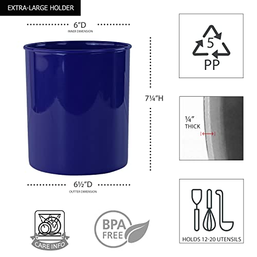 Reston Lloyd Multipurpose Utensil/Crock Holder Organize All Kinds Of Utensils & Kitchen Tools, Extra Large, Indigo #TOP2