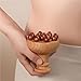 YDMHYLAI Wooden Massage Comb 12 Beads Wooden Mushroom Massager Eliminate Local Fat Anti Cellulite Acupoint Meridian Brush Handheld Slim Down(Color2)