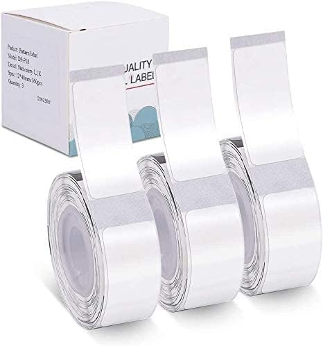 Phomemo D30 Labels,3 Rolls Self-Adhesive Transparent Labels 0.55" x 1.18" (14mm X 30mm), Clear Sticker Thermal Printing Paper Compatible with Phomemo D30 Label Maker for Home,Office,School,Storage
