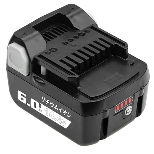 Boetpcr 互換 日立 14.4v バッテリー BSL1460 6000mAh 大容量 単品 ハイコーキ 14.4v バッテリー BSL1415 BSL1420 BSL1430 BSL1460などに互換可能 A+級セル採用 LED残量表示 BMS制御基盤 PSE CEマーク取得済み