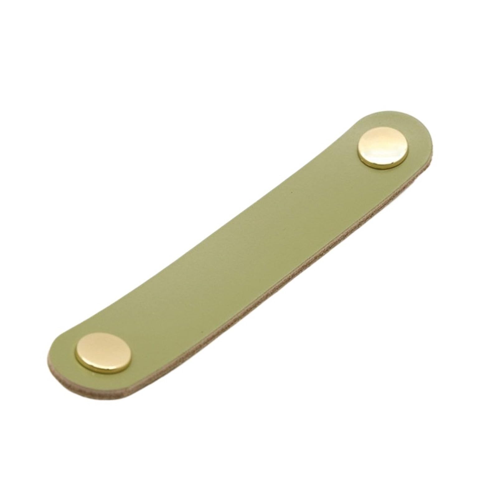 CQAHDSEVF Leather Drawer Pulls, Leather Cabinet Drawer Pulls Multicolor Multiple Sizes(Green-M)