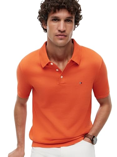 Image of Tommy Hilfiger Men's Lightweight Cotton Knit Short Sleeve Polo Shirt