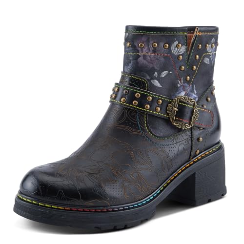 L'Artiste by Spring Step Women's Branchout Fashion Boot, Black Multi,