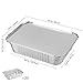 BESTonZON 20PCS Heavy Duty Thicker Aluminum Foil Pans With Board Lids for Cooking, Roasting, Baking - 10” X 7.5” X 2.5”