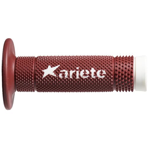�A���[�g(ariete) VULCAN OFF GRIPS �z���C�g/D.RED �X�[�p�[�\�t�g/115mm/��ђ� ���E�Z�b�g 02643-RAB