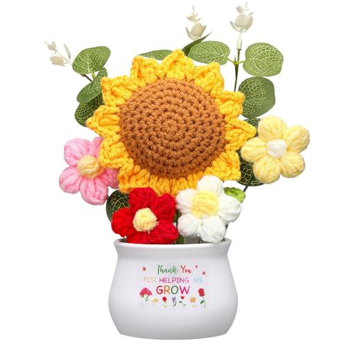 Suncalla Thank You for Helping Me Grow, Christmas Teacher Gifts, Sunflower