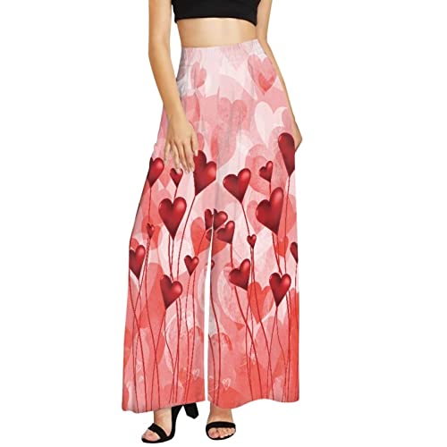 Pantalon décontracté fluide à taille haute pour des journées de détente légères