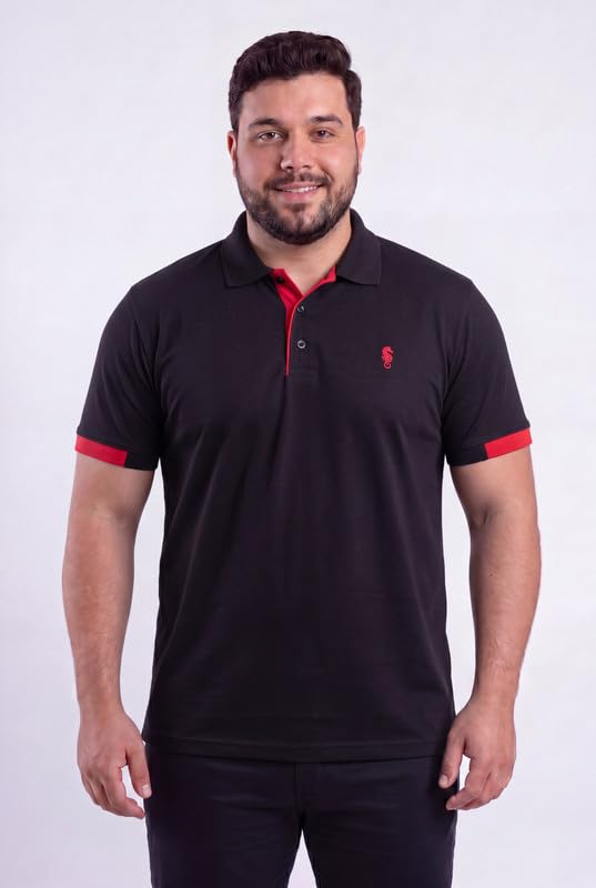 Image of EPPE Men's Plus Size Polo T-Shirt |Regular Fit, Stretchable Micropolyester Half Sleeve T-Shirt for Men|Casual & Sports Wear