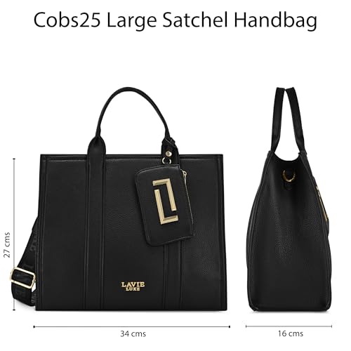 Image of Lavie Luxe Women's Cobs25 Satchel Handbag | Satchel Bag for Work | Ladies Purse | Stylish Shoulder Bag | Gift For Women
