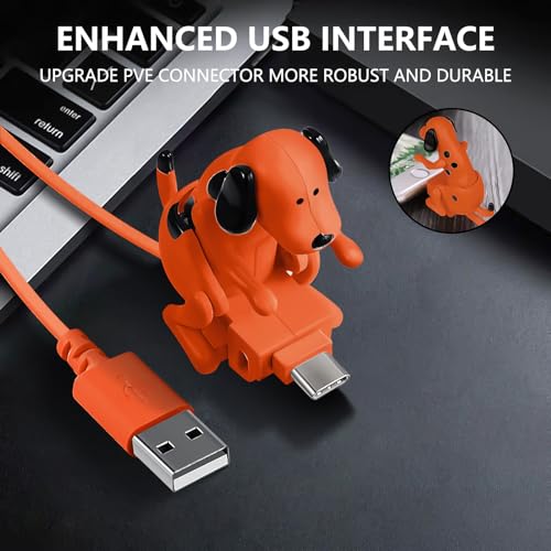 Image of Funny Dog Fast Charger Cable - Dog Charging Cable,Portable Stray Dog Charging Cable,Dog Toy Smartphone USB Cable Charger,for iPhone Type-C Various Models Phones.